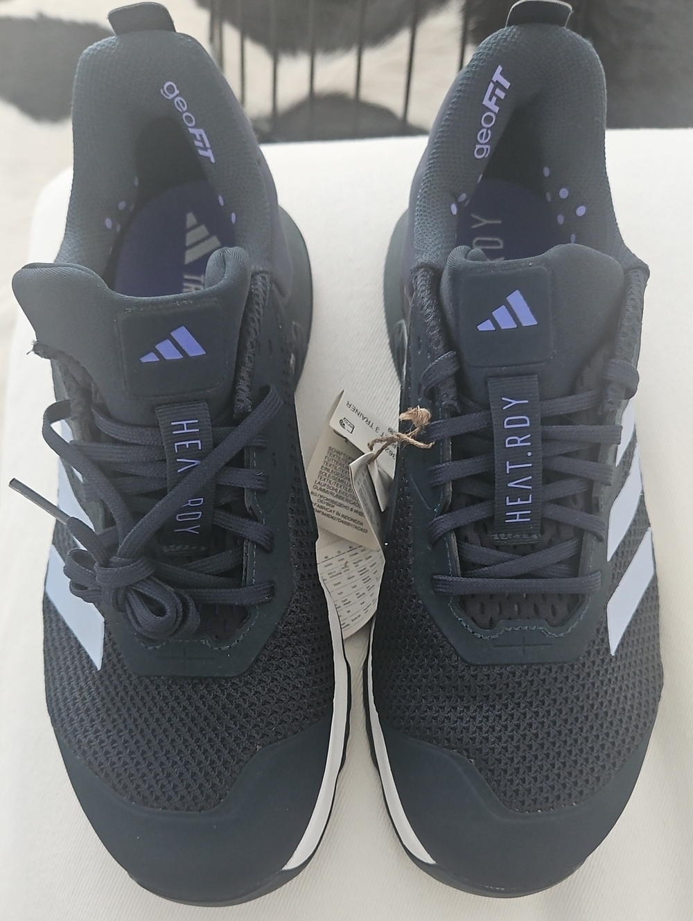 adidas Men’s Black and Light Blue Heat.RDY Running Sneakers